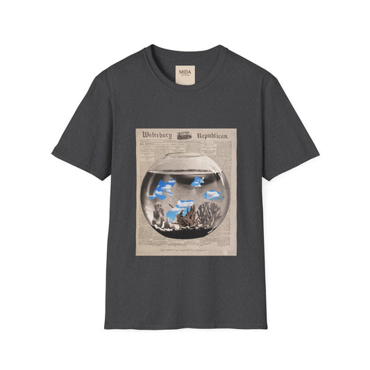 Aquatic Agenda - Newspaper Art - Life Graphic Tee - Unisex Cotton T-Shirt