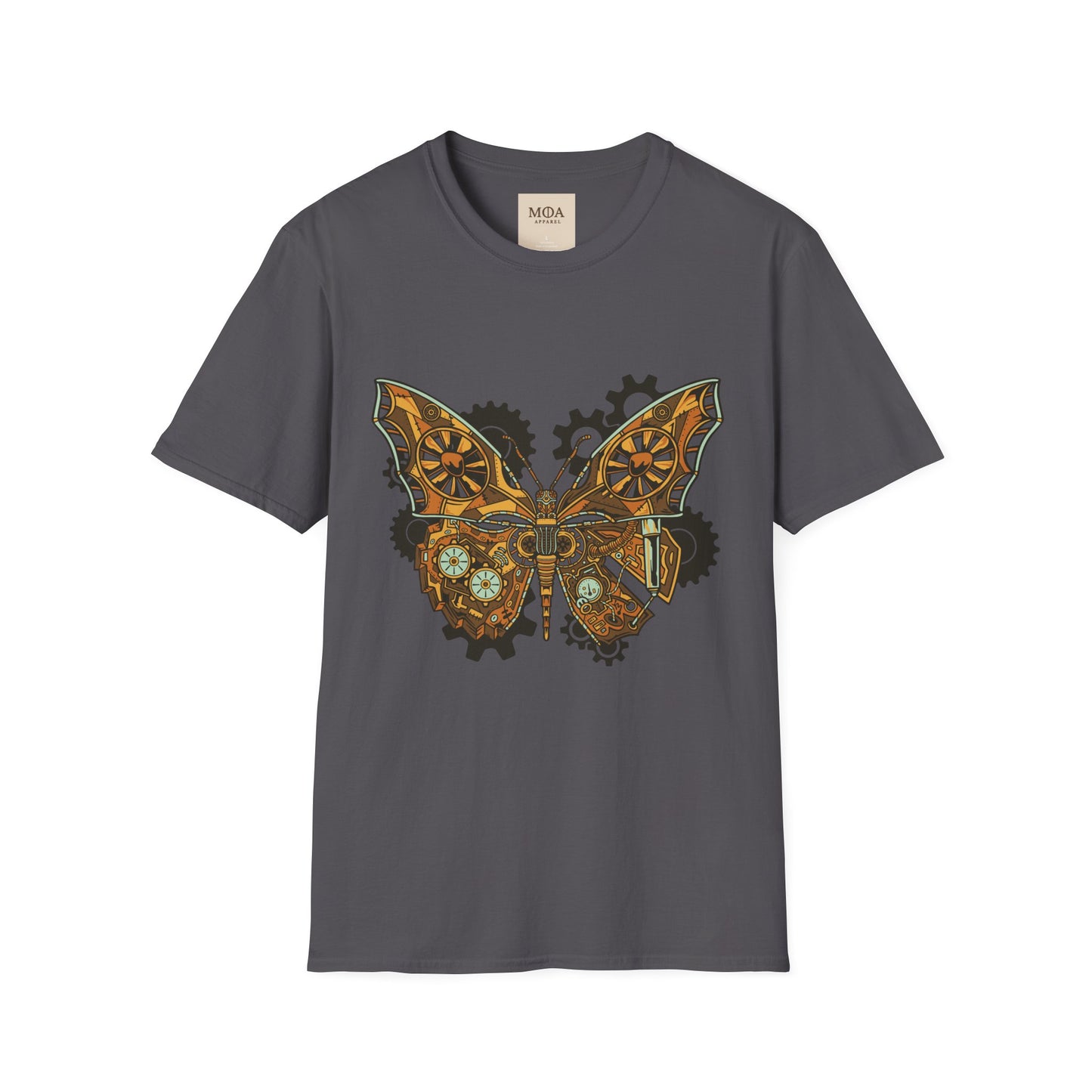 Gilded Flight - Vintage Insect Shirt - Retro Moth Graphic Tee - Unisex Cotton T-Shirt