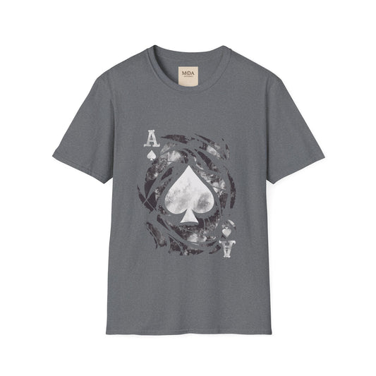 Ace of Spades - Playing Card Shirt - Graphic Tee - Unisex Cotton T-Shirt