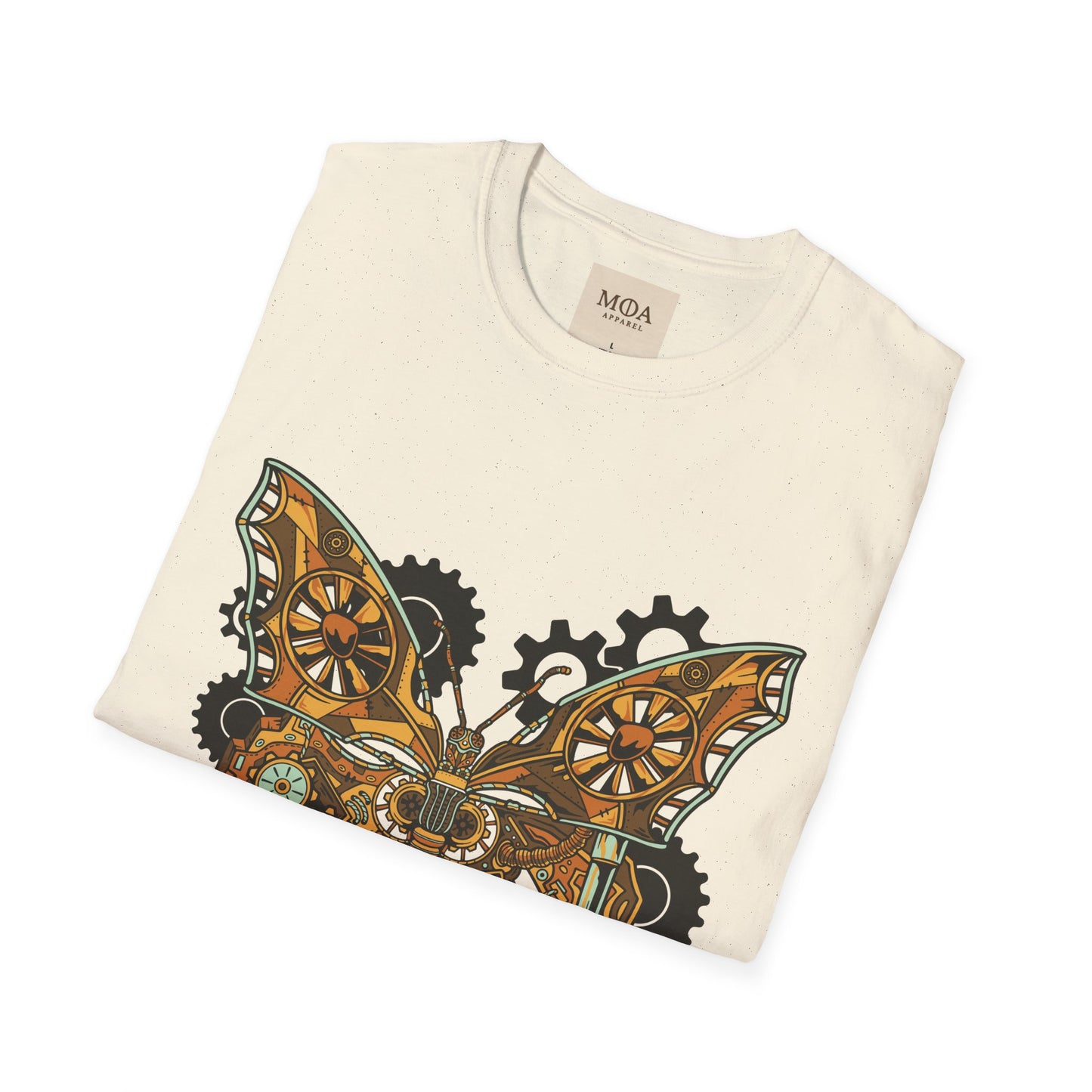 Gilded Flight - Vintage Insect Shirt - Retro Moth Graphic Tee - Unisex Cotton T-Shirt