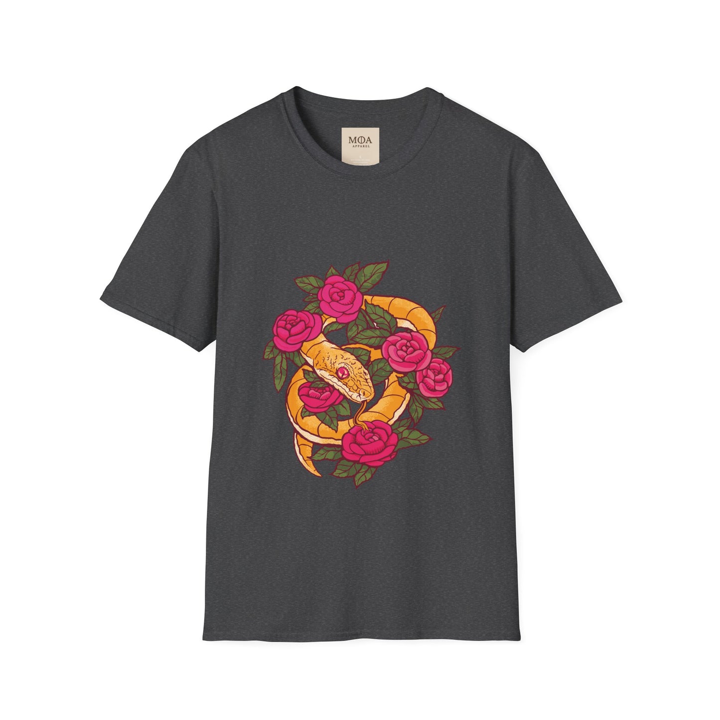 Guilty Pleasure - Snake of Temptation Shirt - Sinful Serpent Graphic Tee - Unisex Cotton T-Shirt