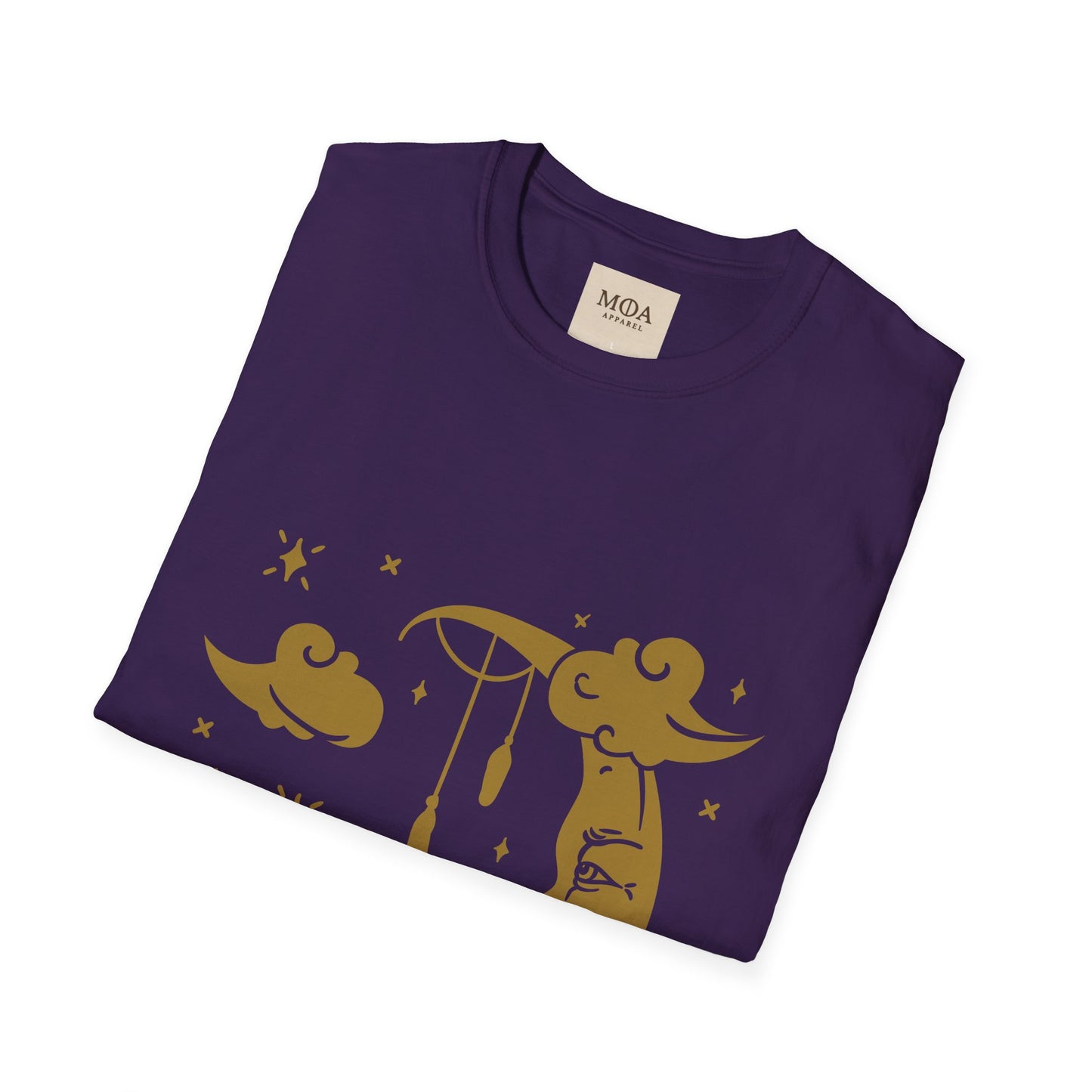 Echoes of Luna - Crescent Moon Shirt - Celestial Graphic Tee - Unisex Cotton T-Shirt