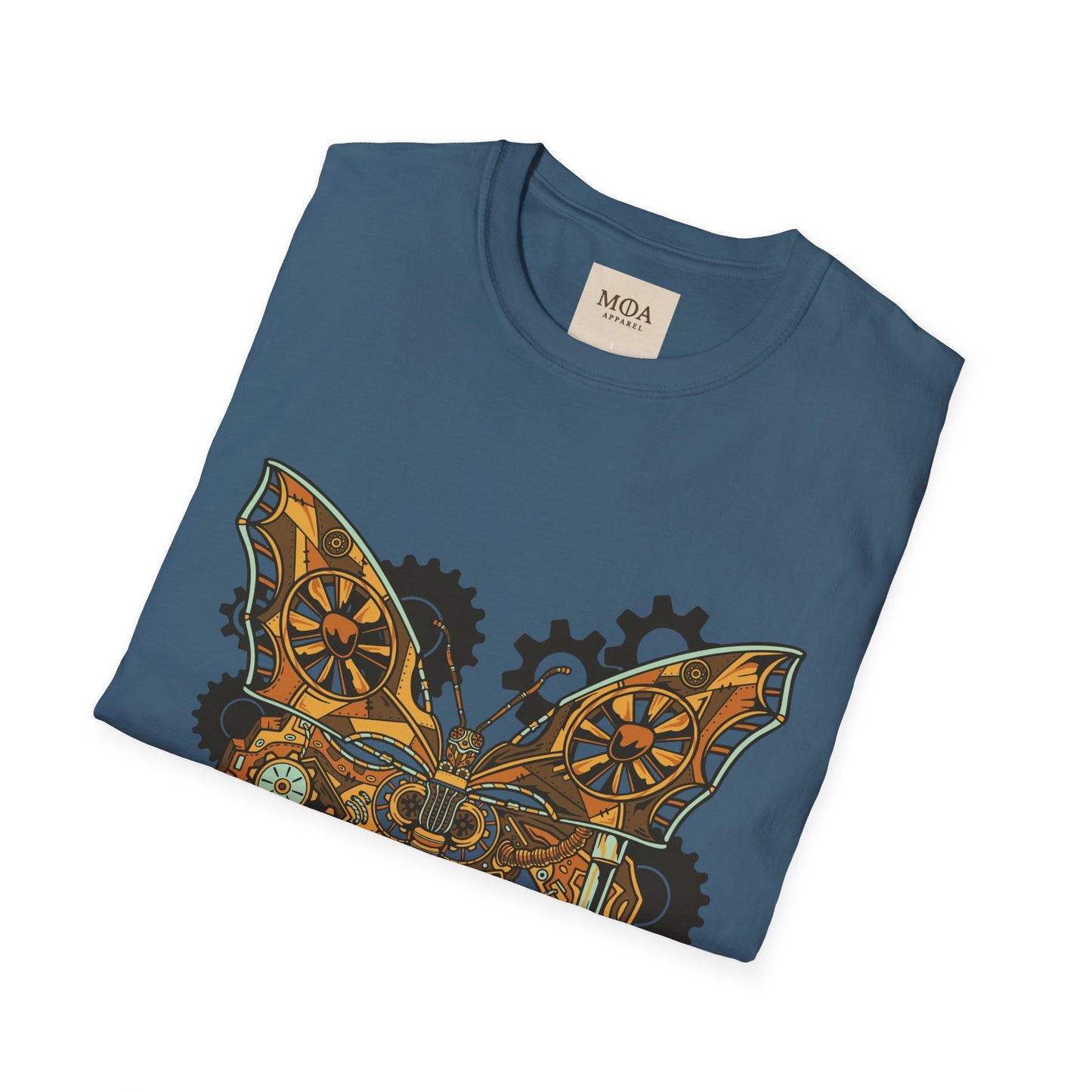 Gilded Flight - Vintage Insect Shirt - Retro Moth Graphic Tee - Unisex Cotton T-Shirt