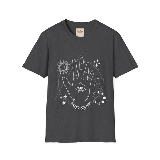 Astral Eye - Mystic Psychic Shirt - Celestial Stitch Graphic Tee - Unisex Cotton T-Shirt