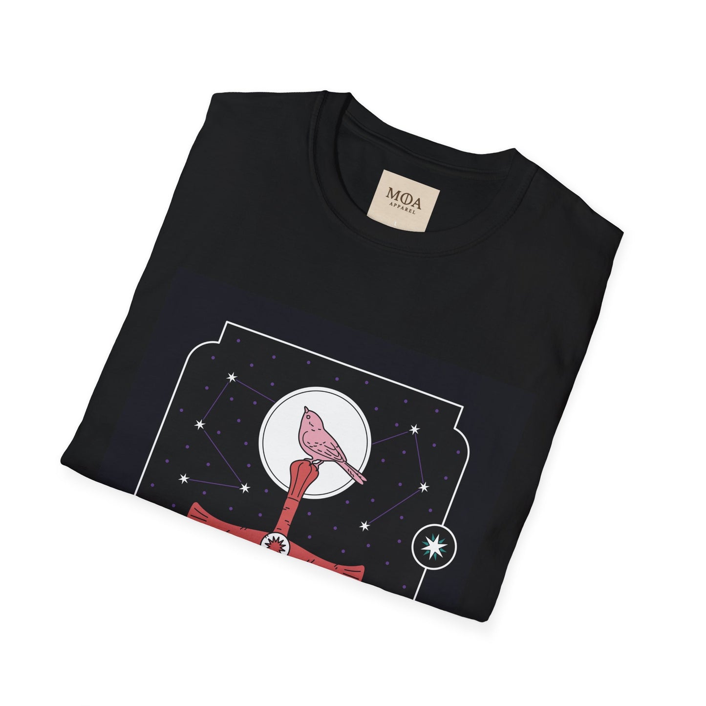 Moon & Sword - Crescent Blade Shirt - Lunar Sword Graphic Tee - Unisex Cotton T-Shirt