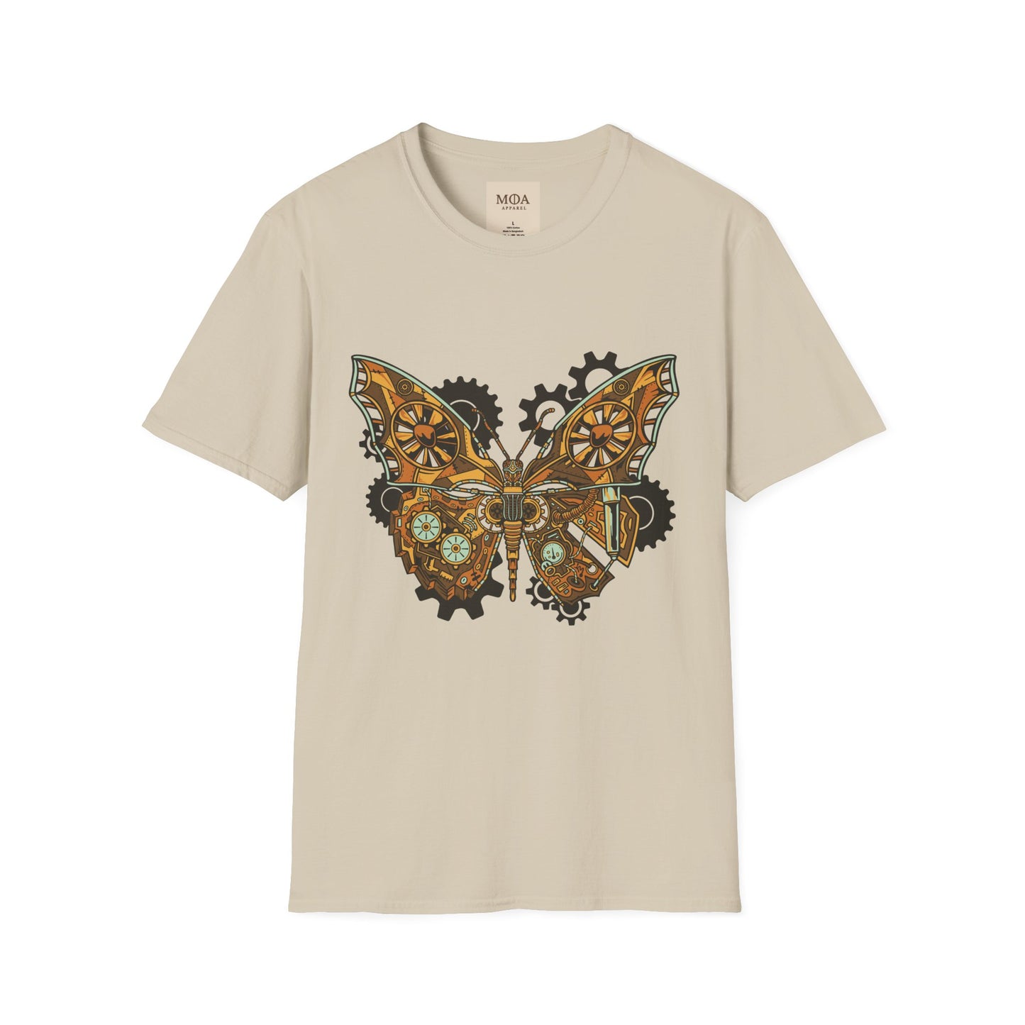 Gilded Flight - Vintage Insect Shirt - Retro Moth Graphic Tee - Unisex Cotton T-Shirt