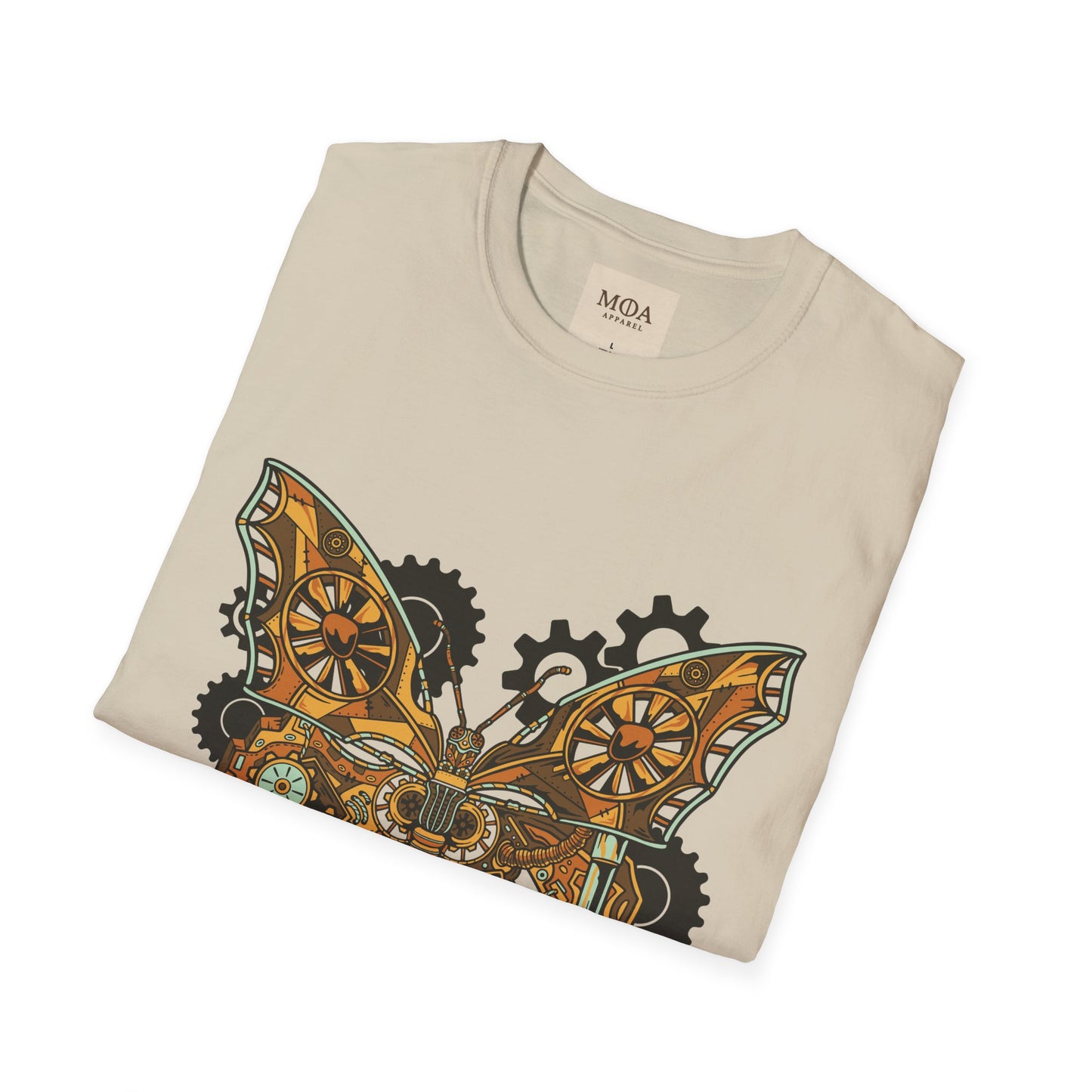 Gilded Flight - Vintage Insect Shirt - Retro Moth Graphic Tee - Unisex Cotton T-Shirt