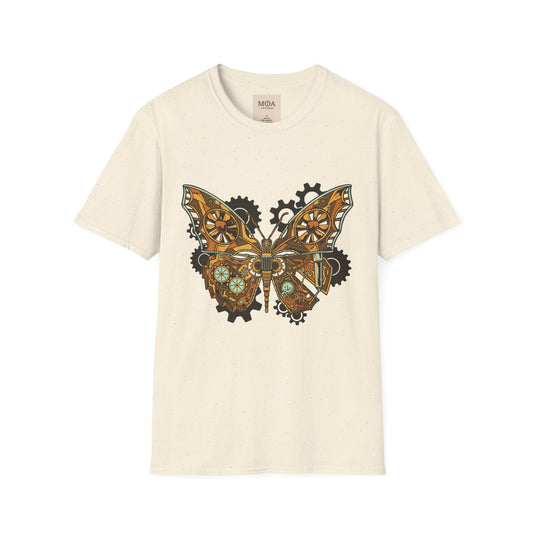 Gilded Flight - Vintage Insect Shirt - Retro Moth Graphic Tee - Unisex Cotton T-Shirt