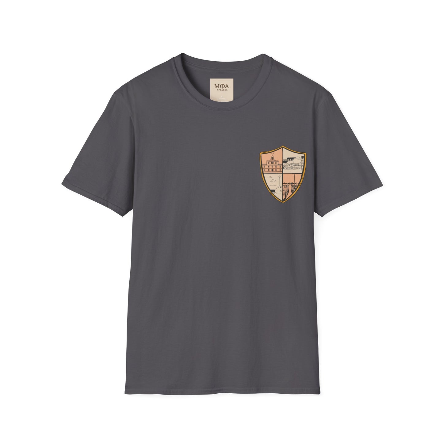 Heraldic Society - Chivalry Crest Shirt - Medieval Coat of Arms Graphic Tee - Unisex Cotton T-Shirt