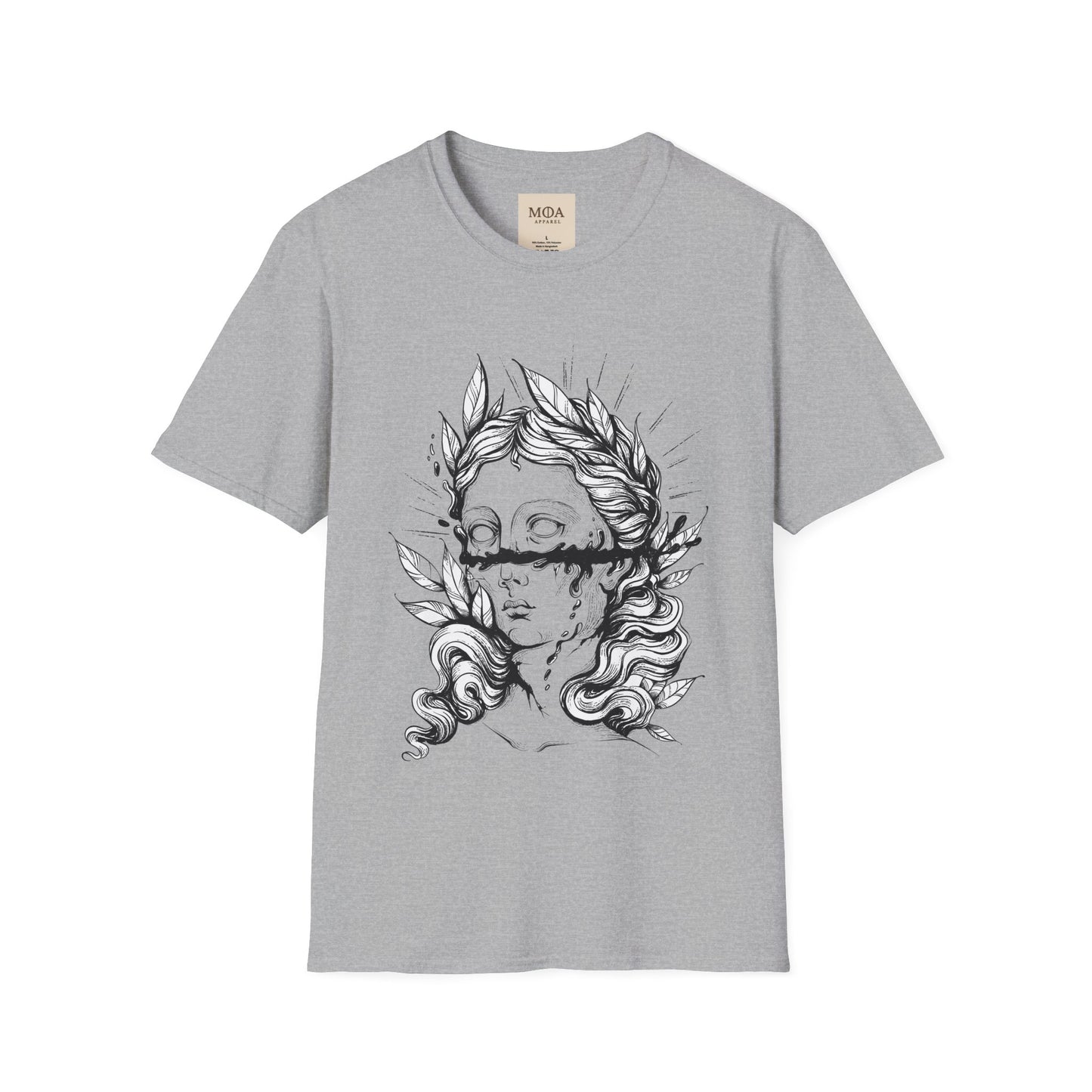 Desecrated Effigy - Graphic Sculpture Shirt - Mythology Graphic Tee - Unisex Cotton T-Shirt