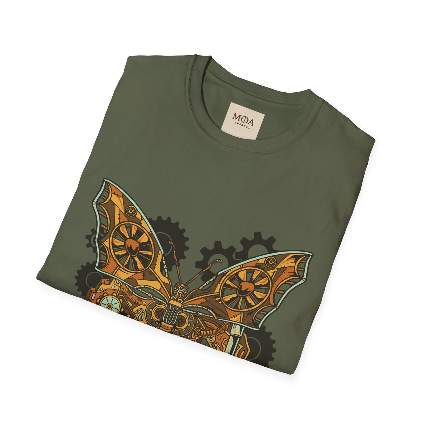 Gilded Flight - Vintage Insect Shirt - Retro Moth Graphic Tee - Unisex Cotton T-Shirt