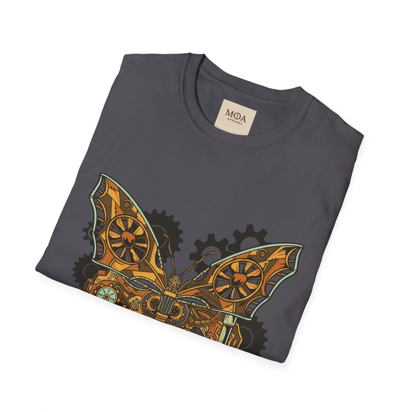 Gilded Flight - Vintage Insect Shirt - Retro Moth Graphic Tee - Unisex Cotton T-Shirt