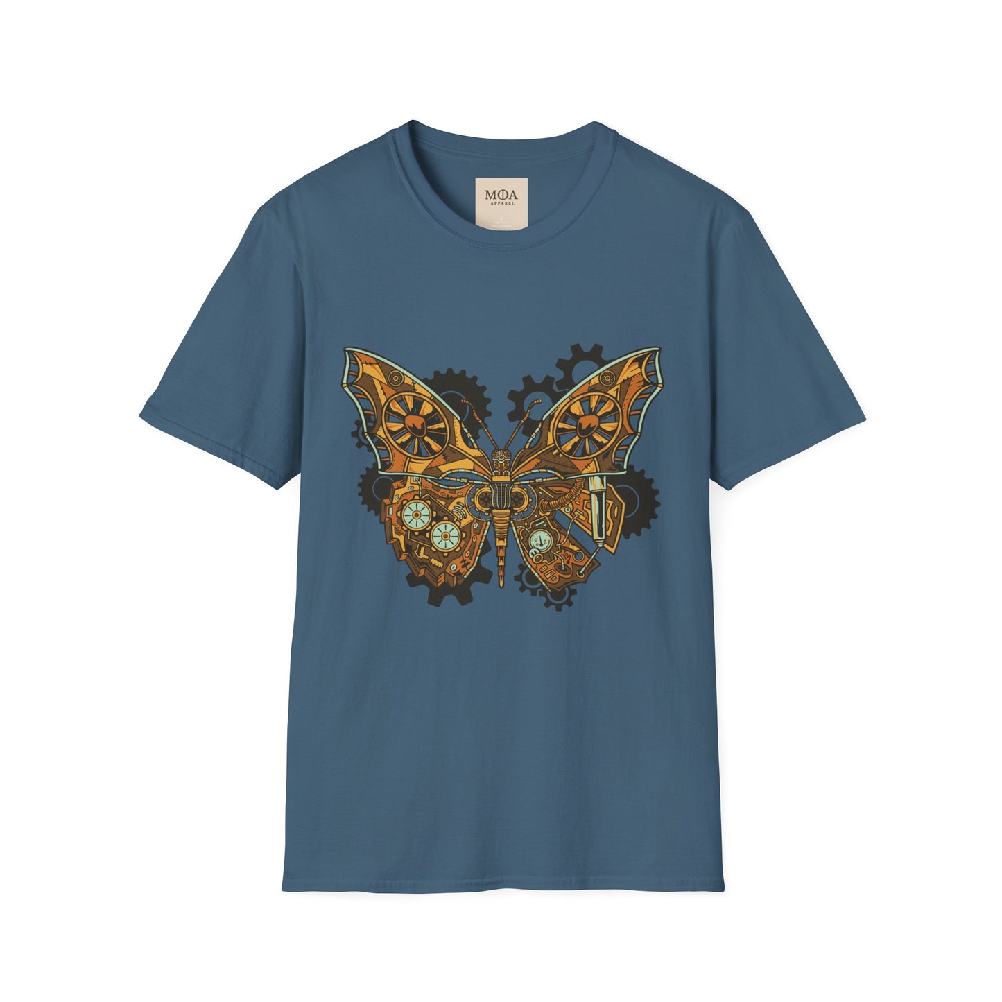 Gilded Flight - Vintage Insect Shirt - Retro Moth Graphic Tee - Unisex Cotton T-Shirt