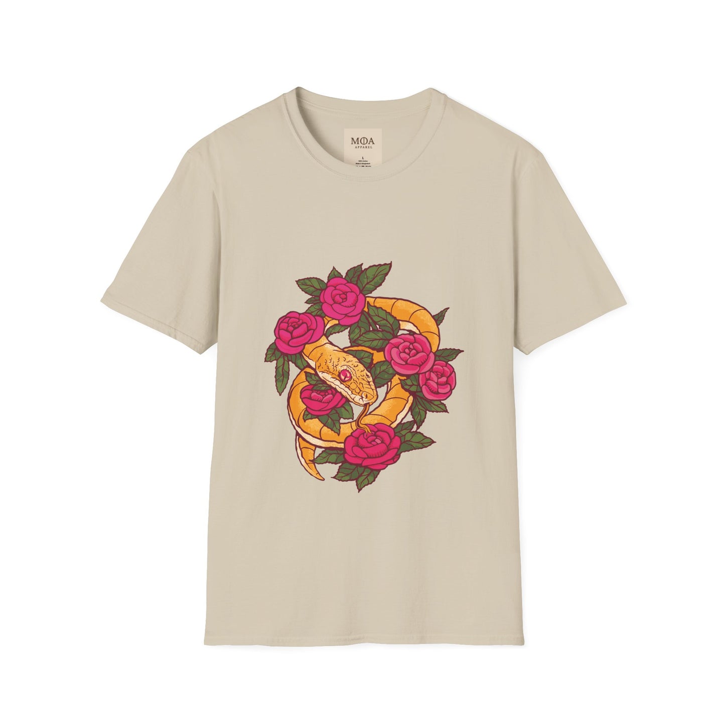 Guilty Pleasure - Snake of Temptation Shirt - Sinful Serpent Graphic Tee - Unisex Cotton T-Shirt