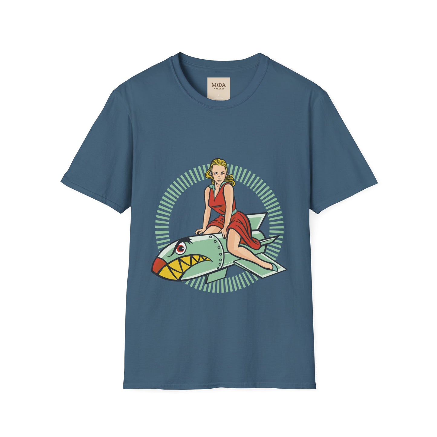 Flying Mascot - Aircraft Mascot Shirt - Vintage Aviation Graphic Tee - Unisex Cotton T-Shirt