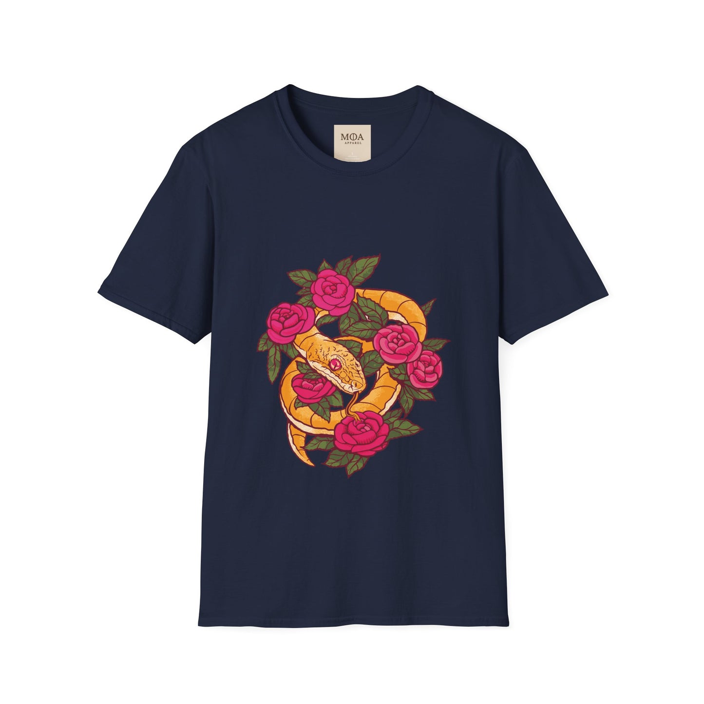 Guilty Pleasure - Snake of Temptation Shirt - Sinful Serpent Graphic Tee - Unisex Cotton T-Shirt