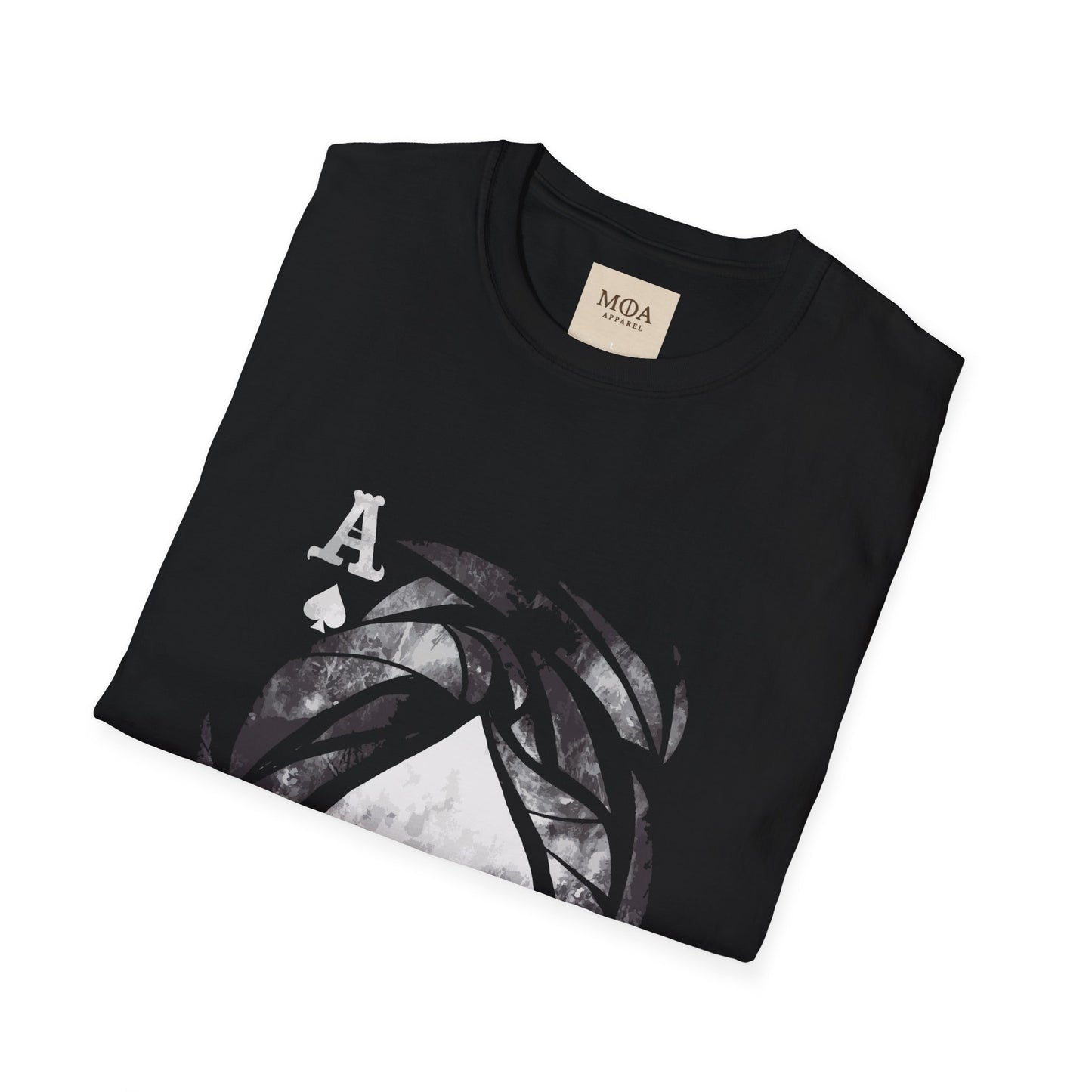 Ace of Spades - Playing Card Shirt - Graphic Tee - Unisex Cotton T-Shirt