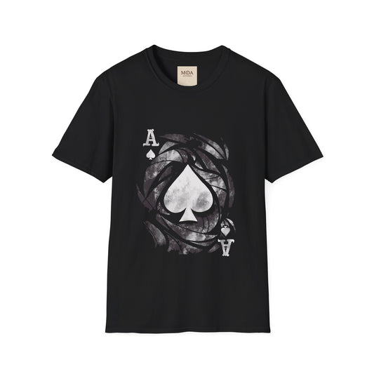 Ace of Spades - Playing Card Shirt - Graphic Tee - Unisex Cotton T-Shirt