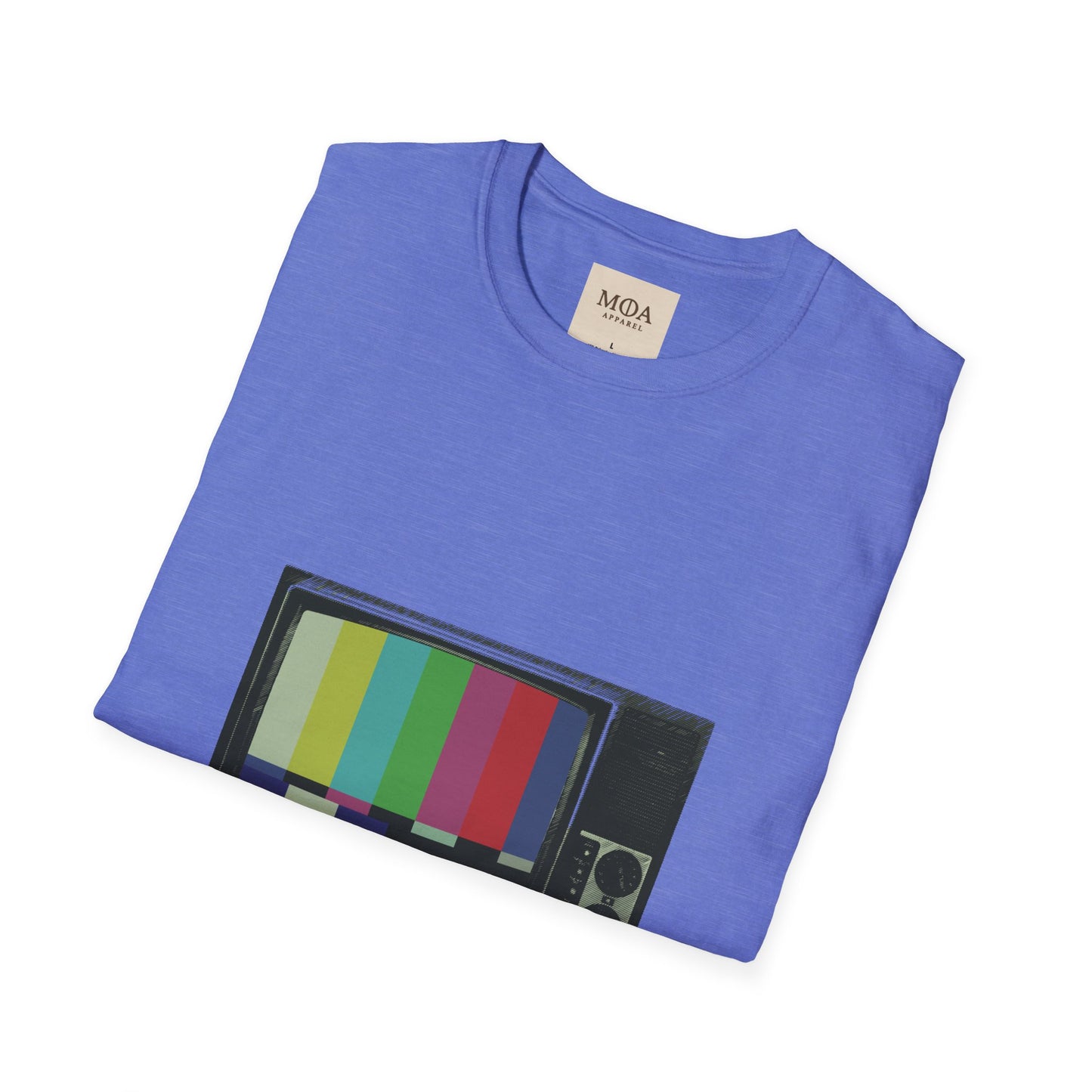 Test Card - Abstract TV Shirt - Radio Wave Graphic Tee - Unisex Cotton T-Shirt