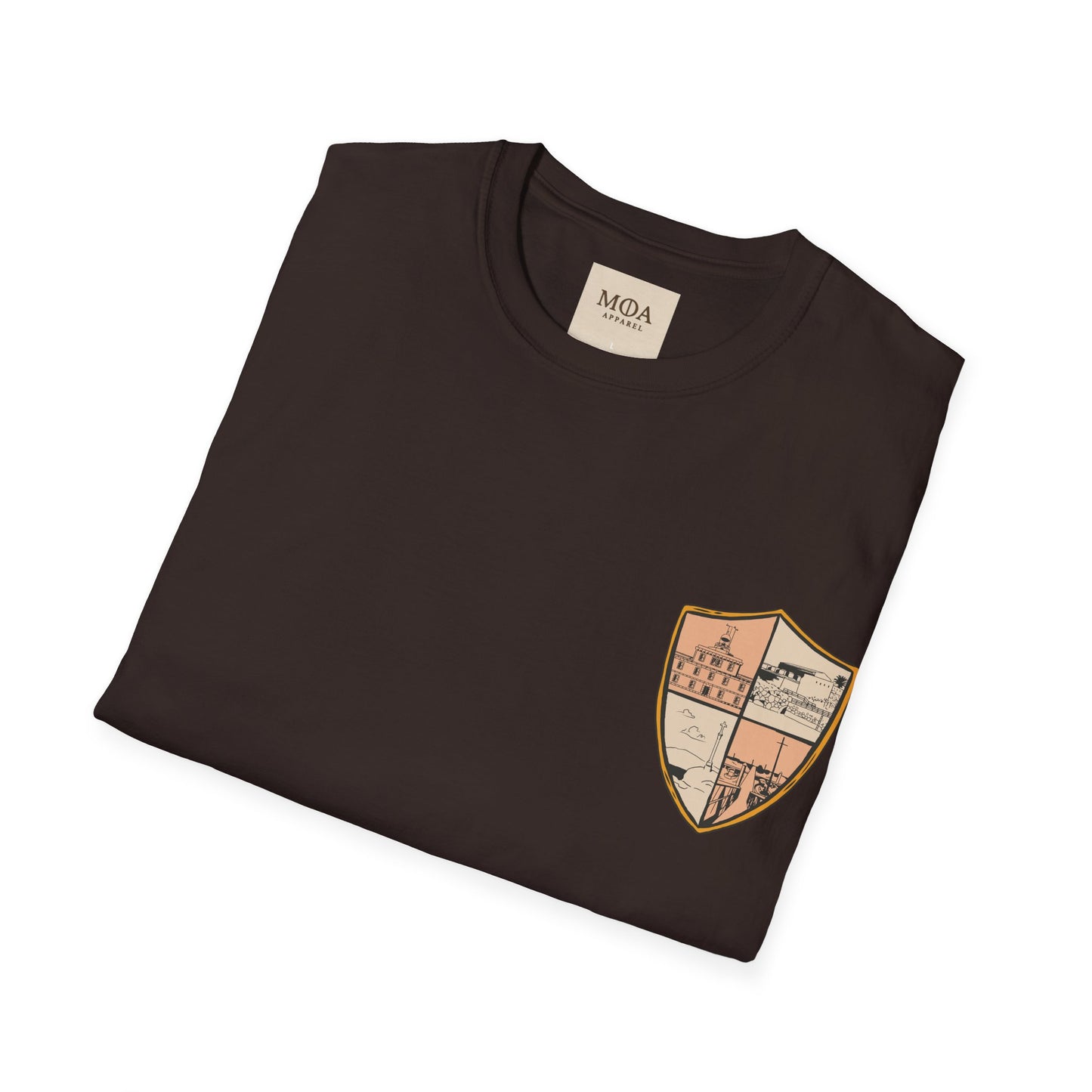 Heraldic Society - Chivalry Crest Shirt - Medieval Coat of Arms Graphic Tee - Unisex Cotton T-Shirt