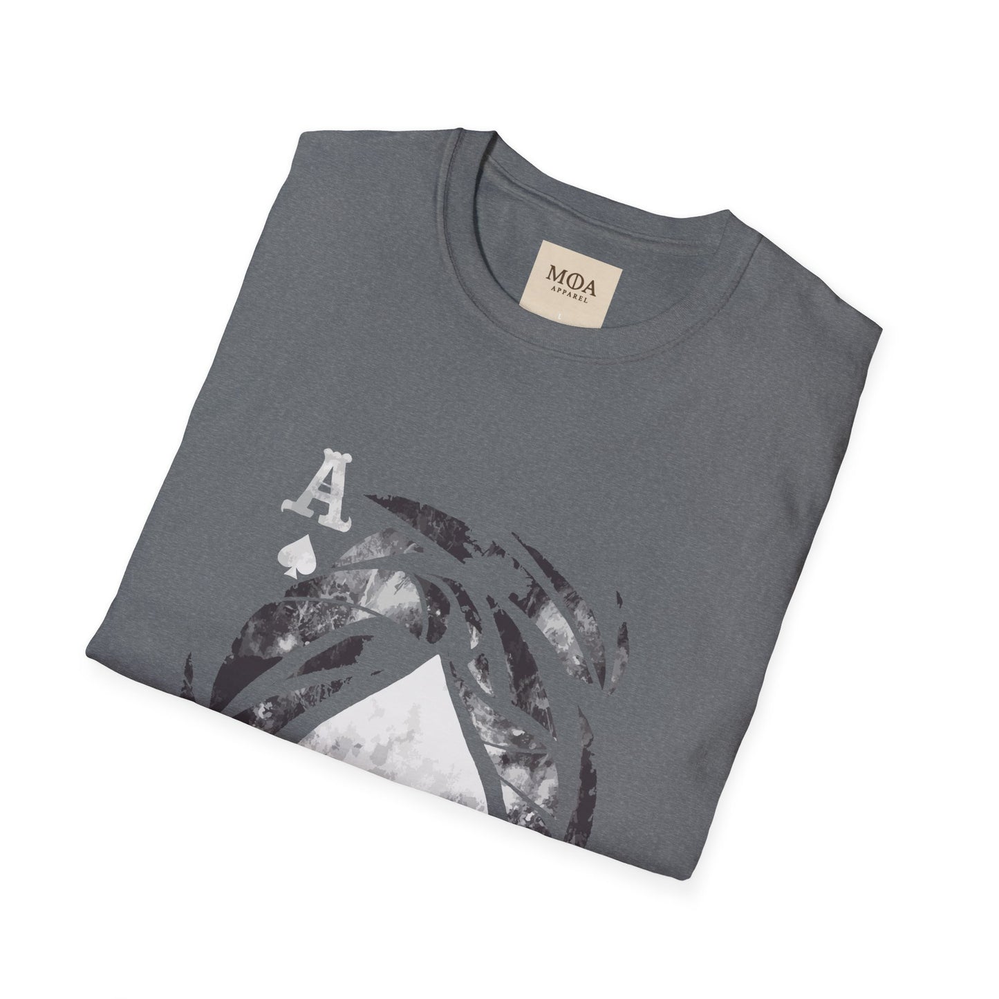 Ace of Spades - Playing Card Shirt - Graphic Tee - Unisex Cotton T-Shirt