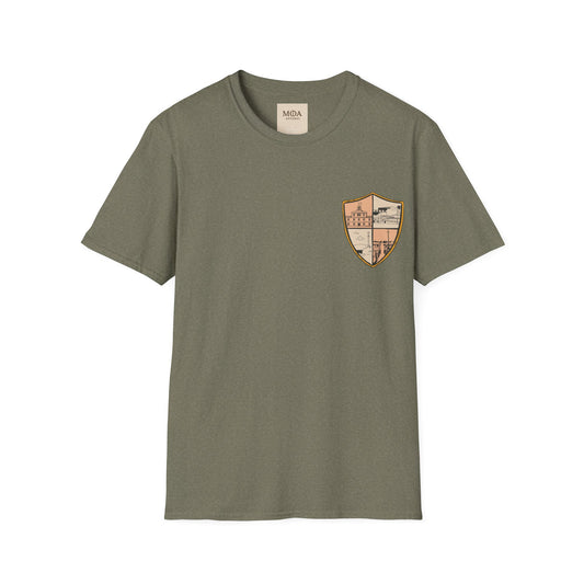 Heraldic Society - Chivalry Crest Shirt - Medieval Coat of Arms Graphic Tee - Unisex Cotton T-Shirt