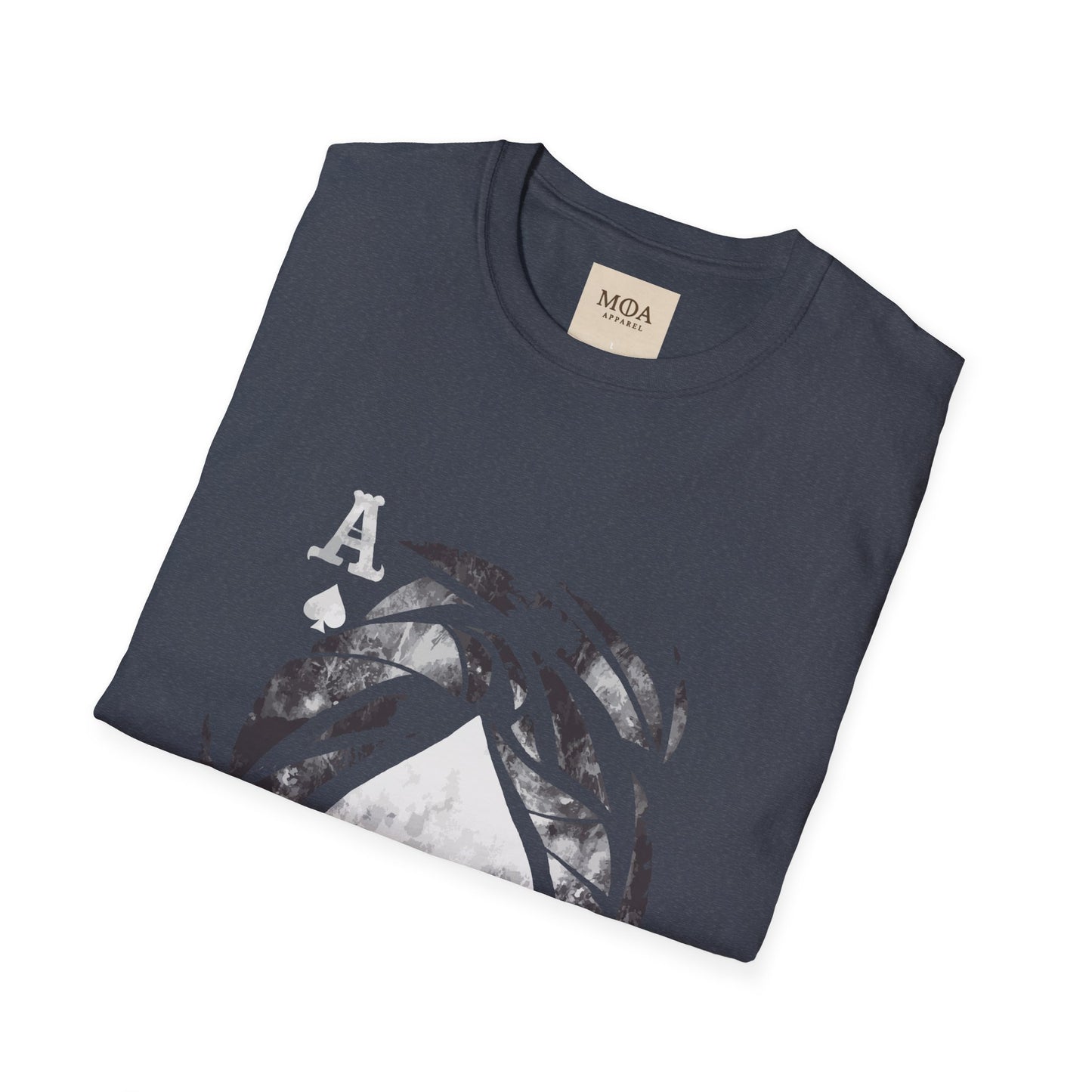 Ace of Spades - Playing Card Shirt - Graphic Tee - Unisex Cotton T-Shirt