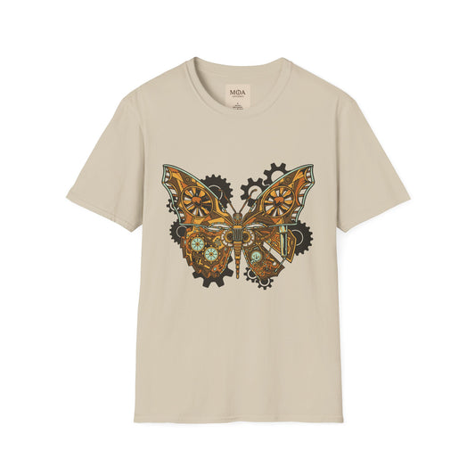 Gilded Flight - Vintage Insect Shirt - Retro Moth Graphic Tee - Unisex Cotton T-Shirt