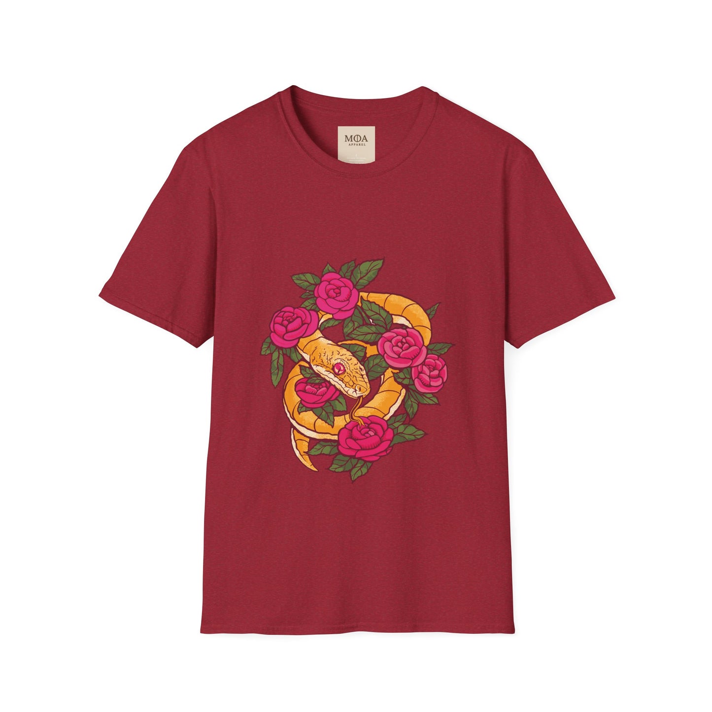 Guilty Pleasure - Snake of Temptation Shirt - Sinful Serpent Graphic Tee - Unisex Cotton T-Shirt