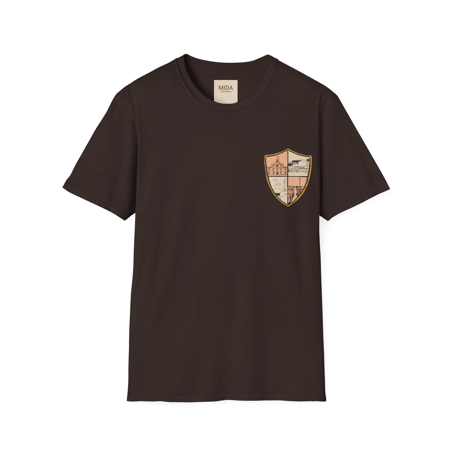 Heraldic Society - Chivalry Crest Shirt - Medieval Coat of Arms Graphic Tee - Unisex Cotton T-Shirt