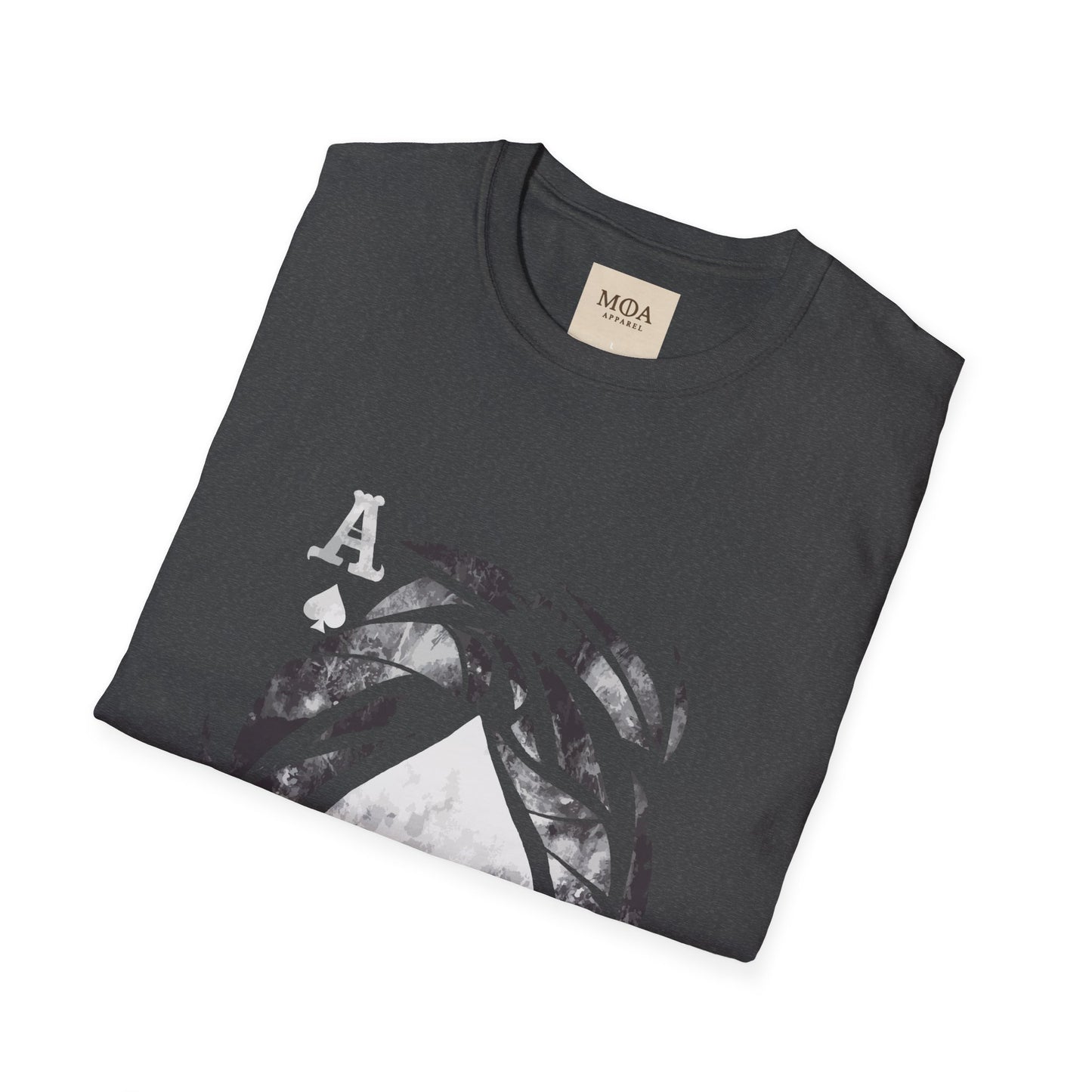 Ace of Spades - Playing Card Shirt - Graphic Tee - Unisex Cotton T-Shirt