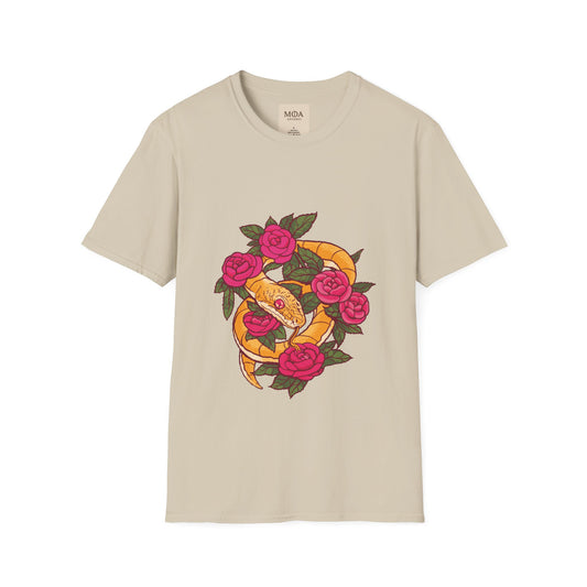 Guilty Pleasure - Snake of Temptation Shirt - Sinful Serpent Graphic Tee - Unisex Cotton T-Shirt