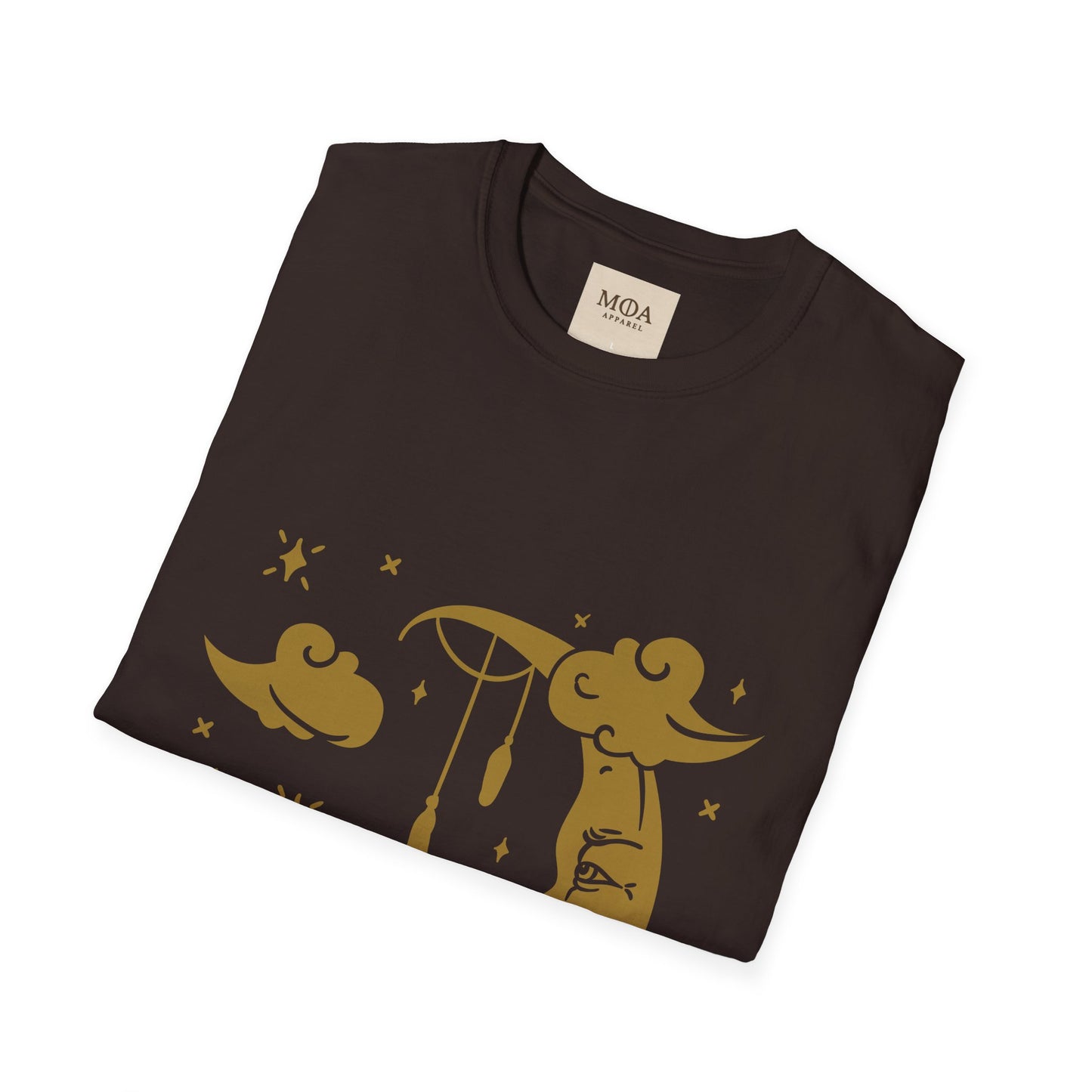 Echoes of Luna - Crescent Moon Shirt - Celestial Graphic Tee - Unisex Cotton T-Shirt