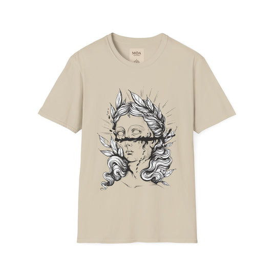 Desecrated Effigy - Graphic Sculpture Shirt - Mythology Graphic Tee - Unisex Cotton T-Shirt