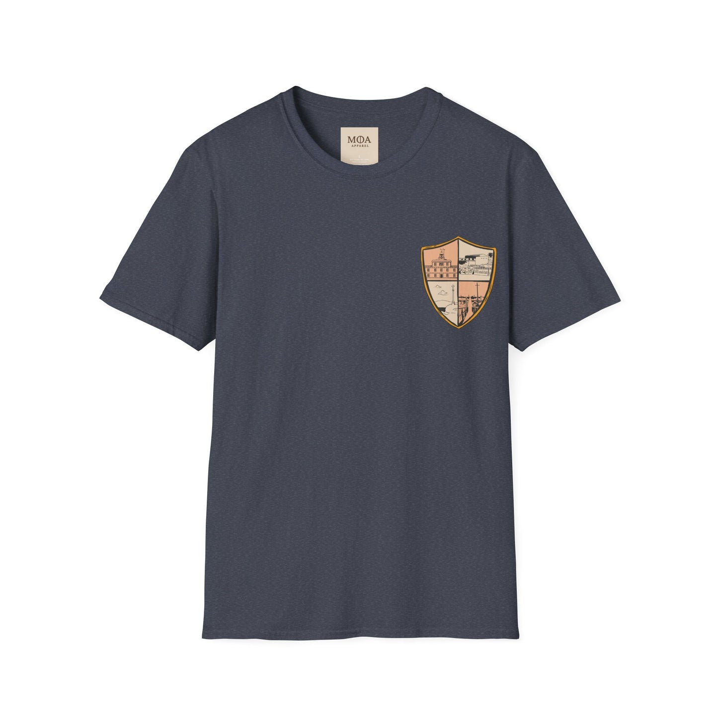 Heraldic Society - Chivalry Crest Shirt - Medieval Coat of Arms Graphic Tee - Unisex Cotton T-Shirt